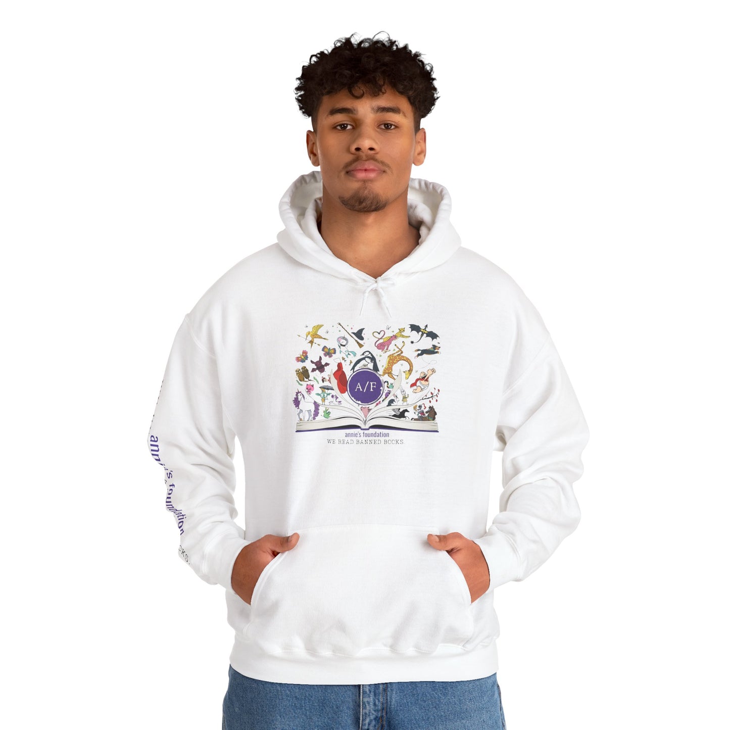 Hoodie - Magical Banned Books with Sleeve Imprint