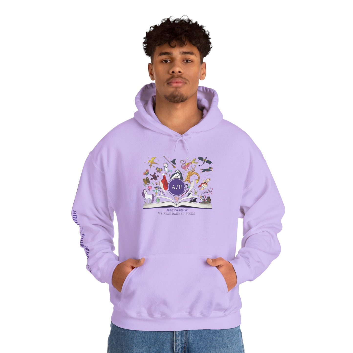 Hoodie - Magical Banned Books with Sleeve Imprint