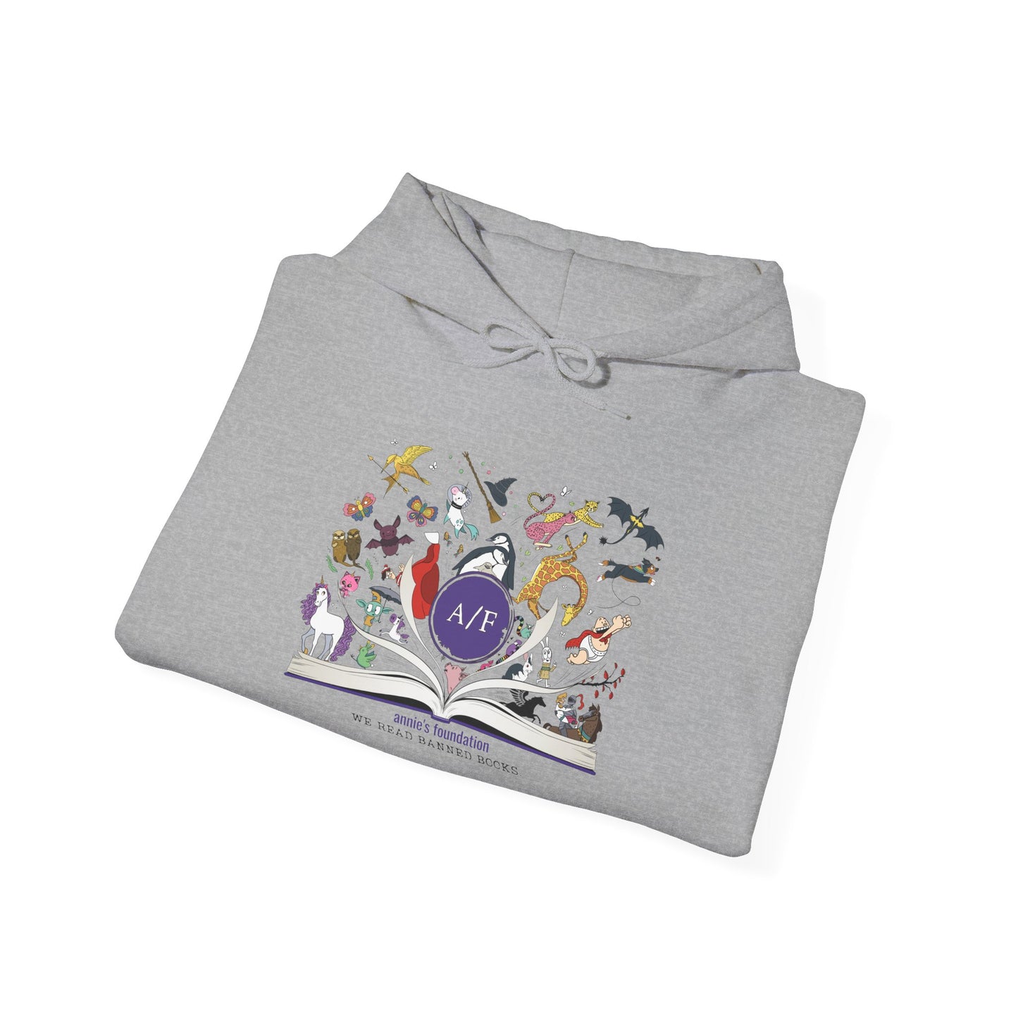Hoodie - Magical Banned Books with Sleeve Imprint