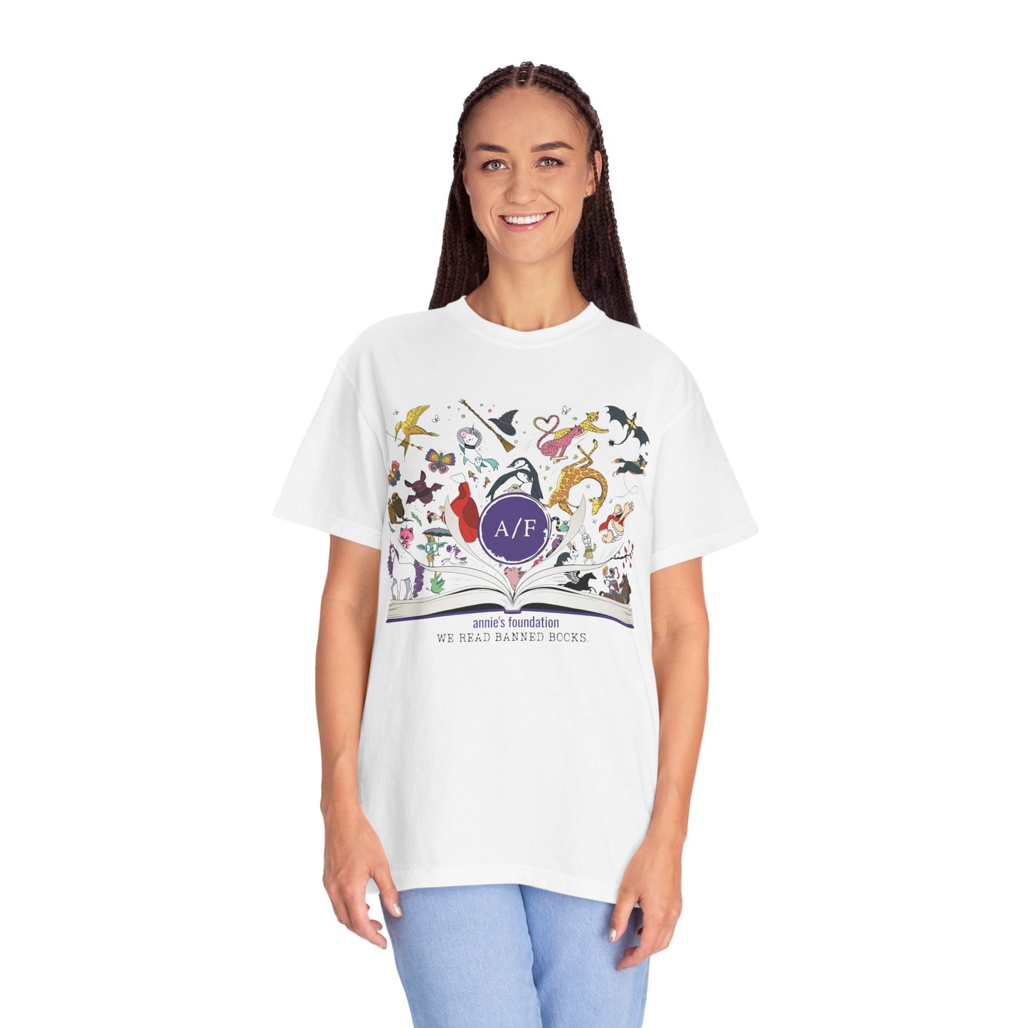 Comfort Colors T-shirt - Magical Banned Books Soft Heavy Cotton - Annie's Foundation