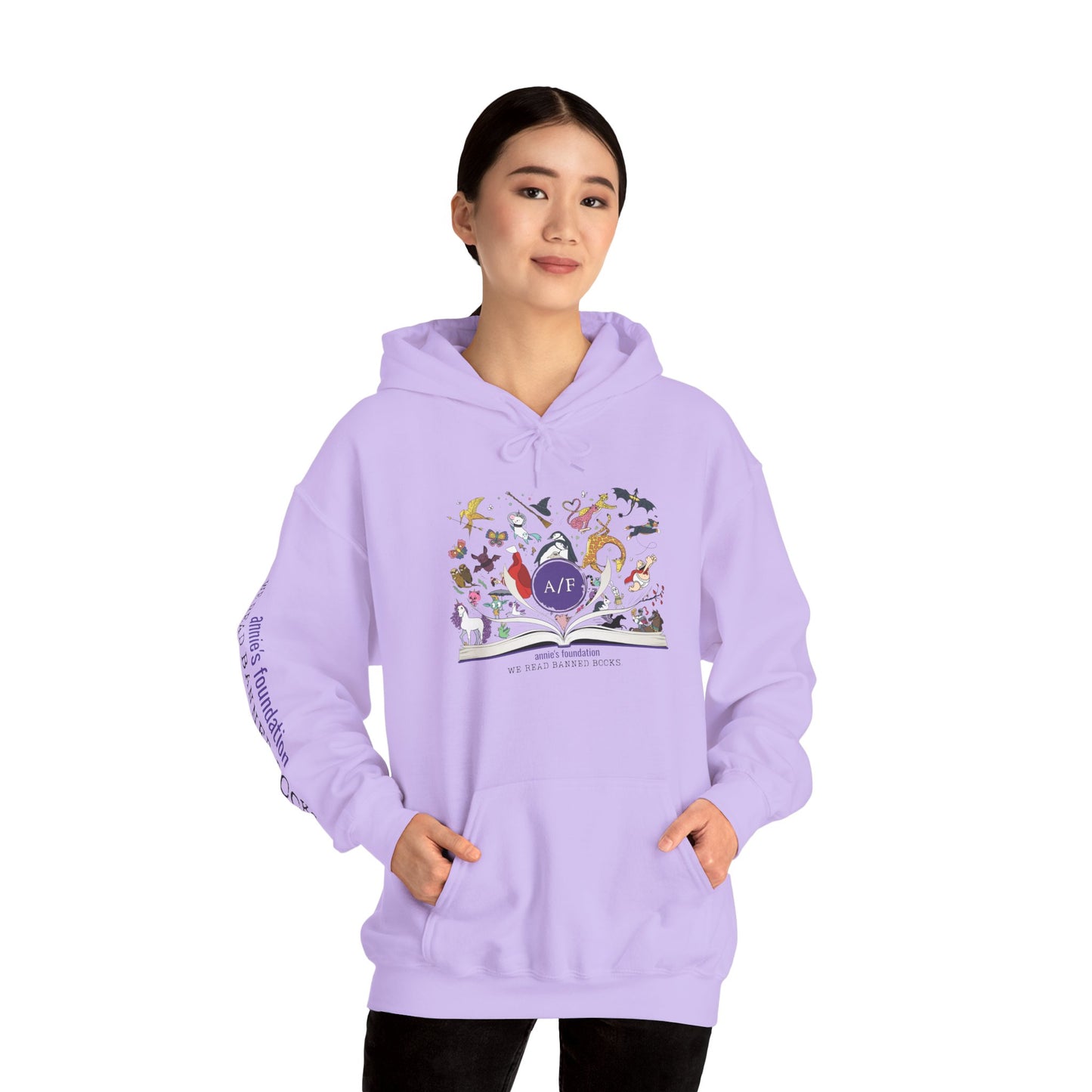 Hoodie - Magical Banned Books with Sleeve Imprint