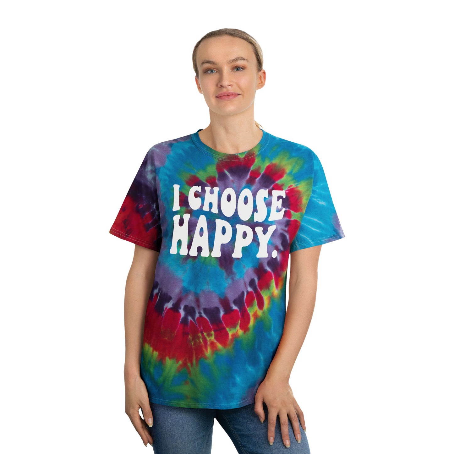 I Choose Happy Tie-Dye Tees