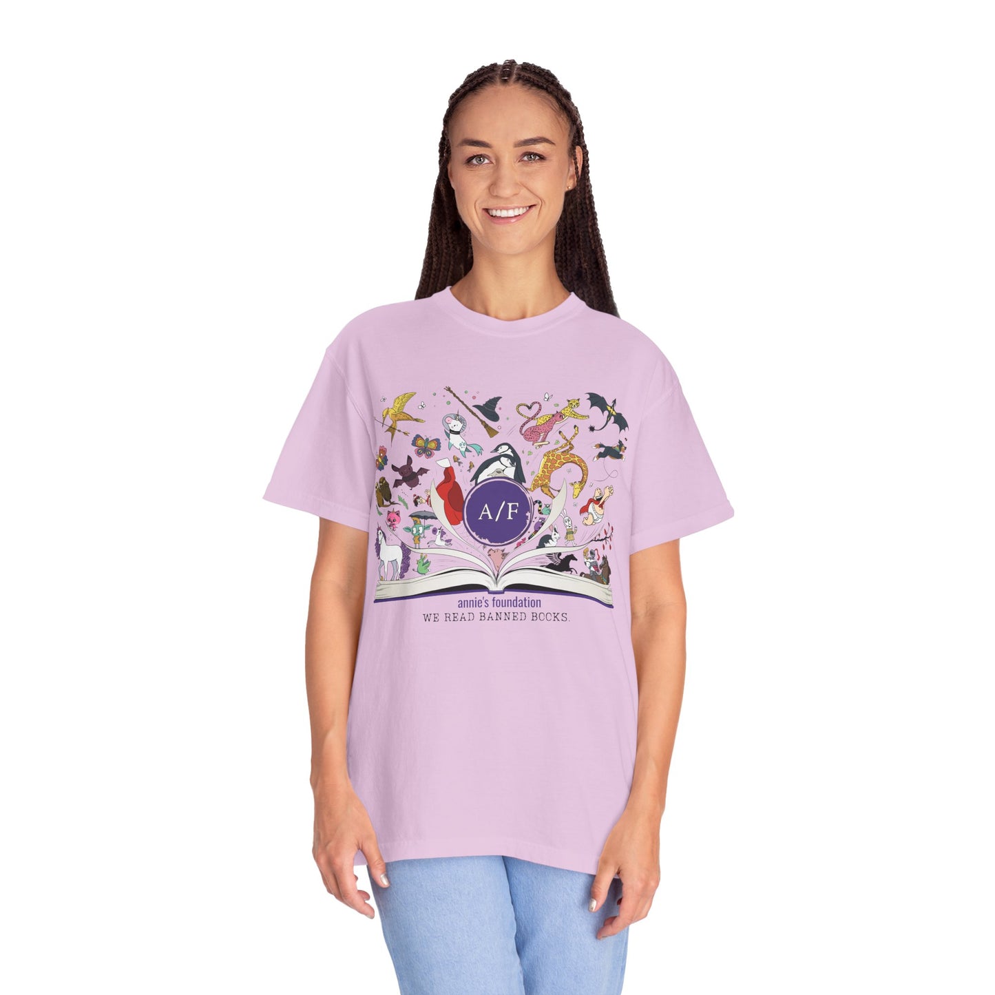 Comfort Colors T-shirt - Magical Banned Books Soft Heavy Cotton - Annie's Foundation