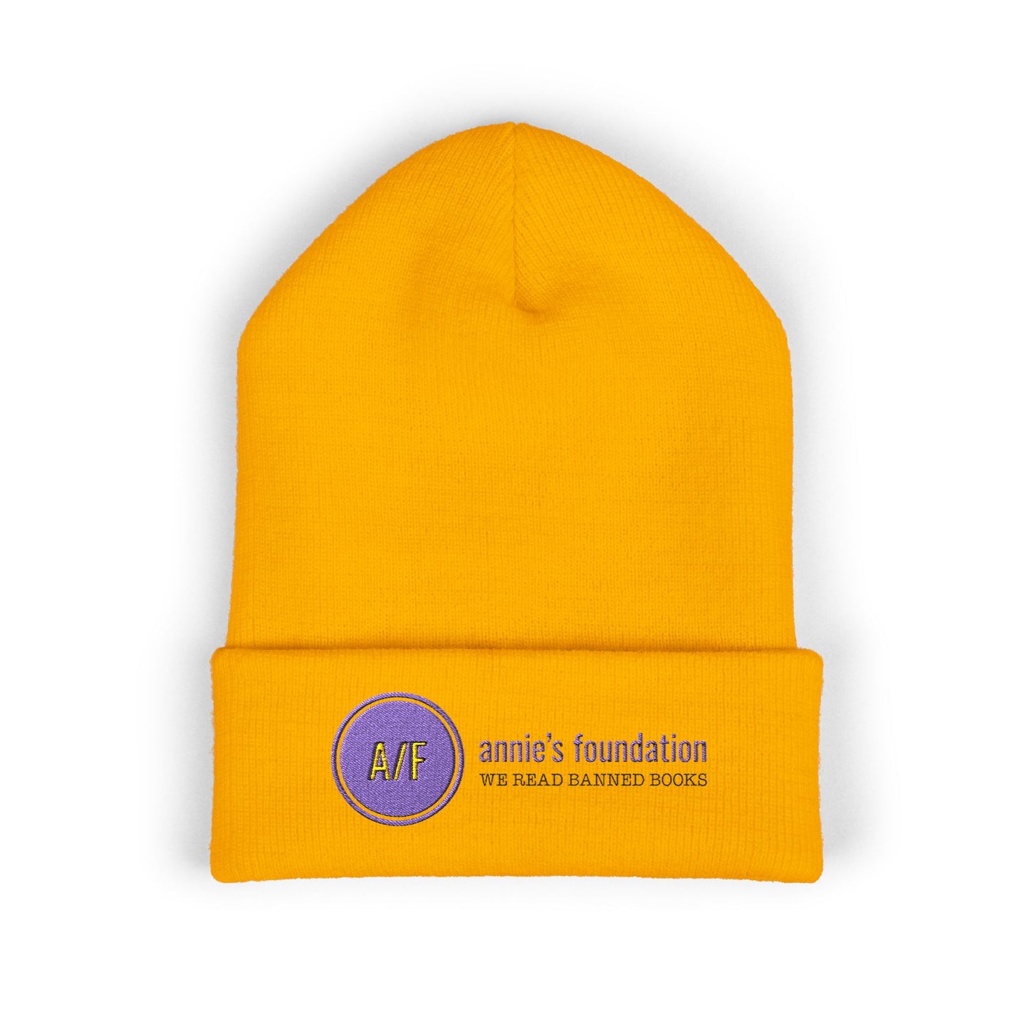 Embroidered Beanie - Annie's Foundation We Read Banned Books