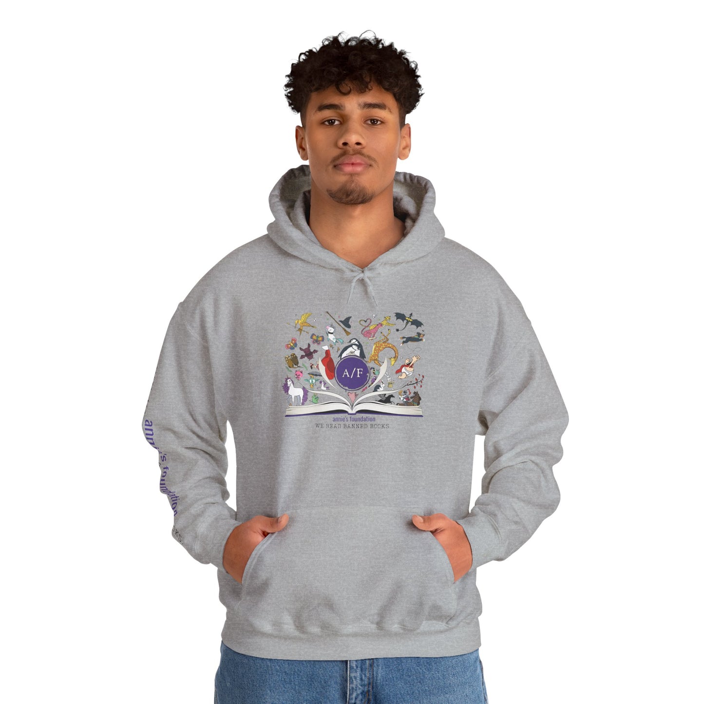 Hoodie - Magical Banned Books with Sleeve Imprint