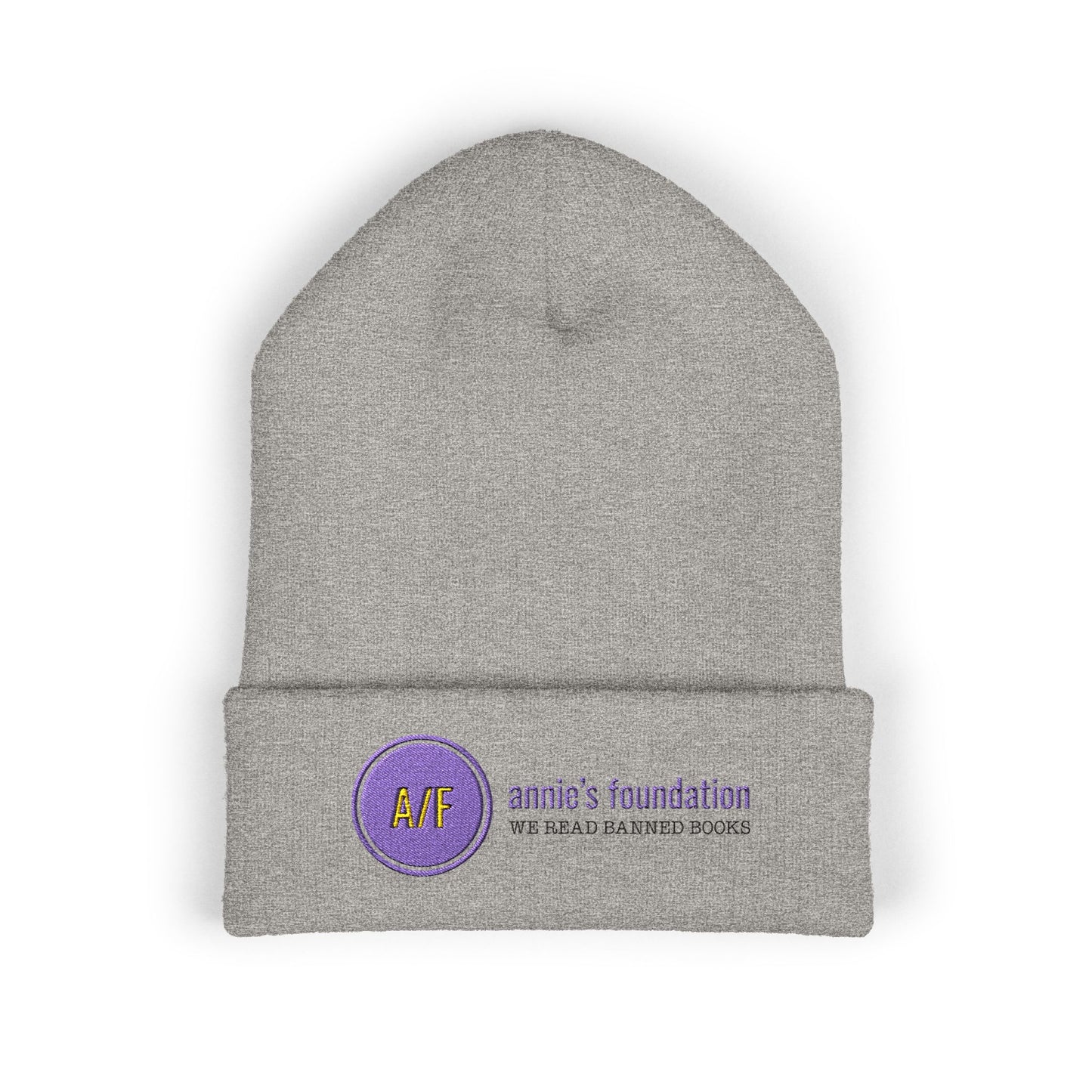 Embroidered Beanie - Annie's Foundation We Read Banned Books
