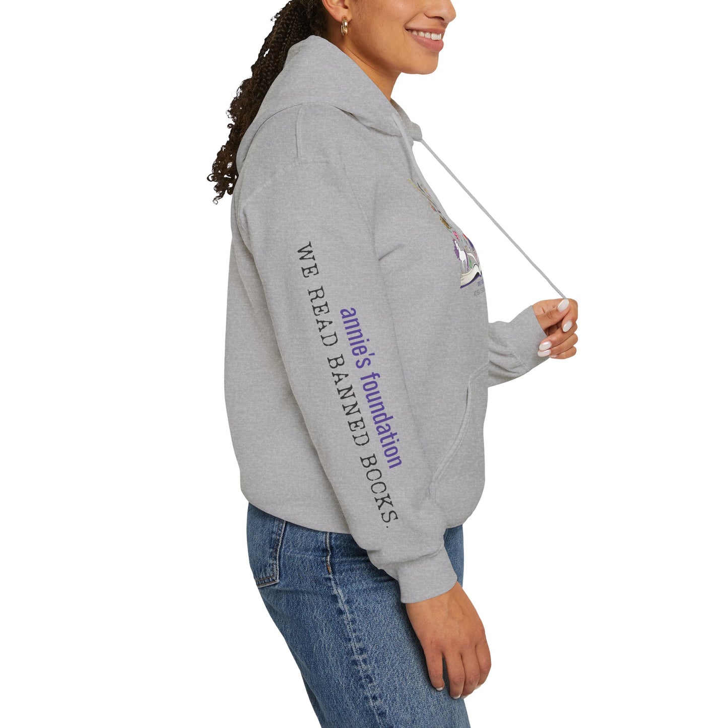 Hoodie - Magical Banned Books with Sleeve Imprint
