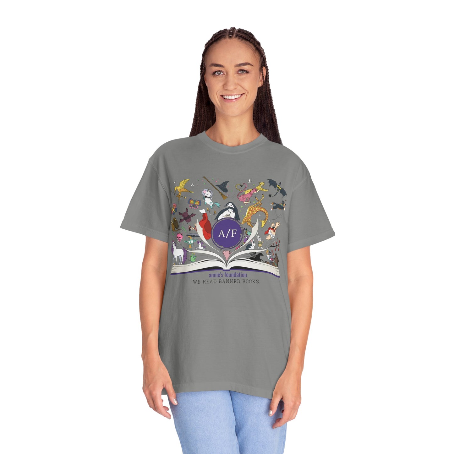 Comfort Colors T-shirt - Magical Banned Books Soft Heavy Cotton - Annie's Foundation
