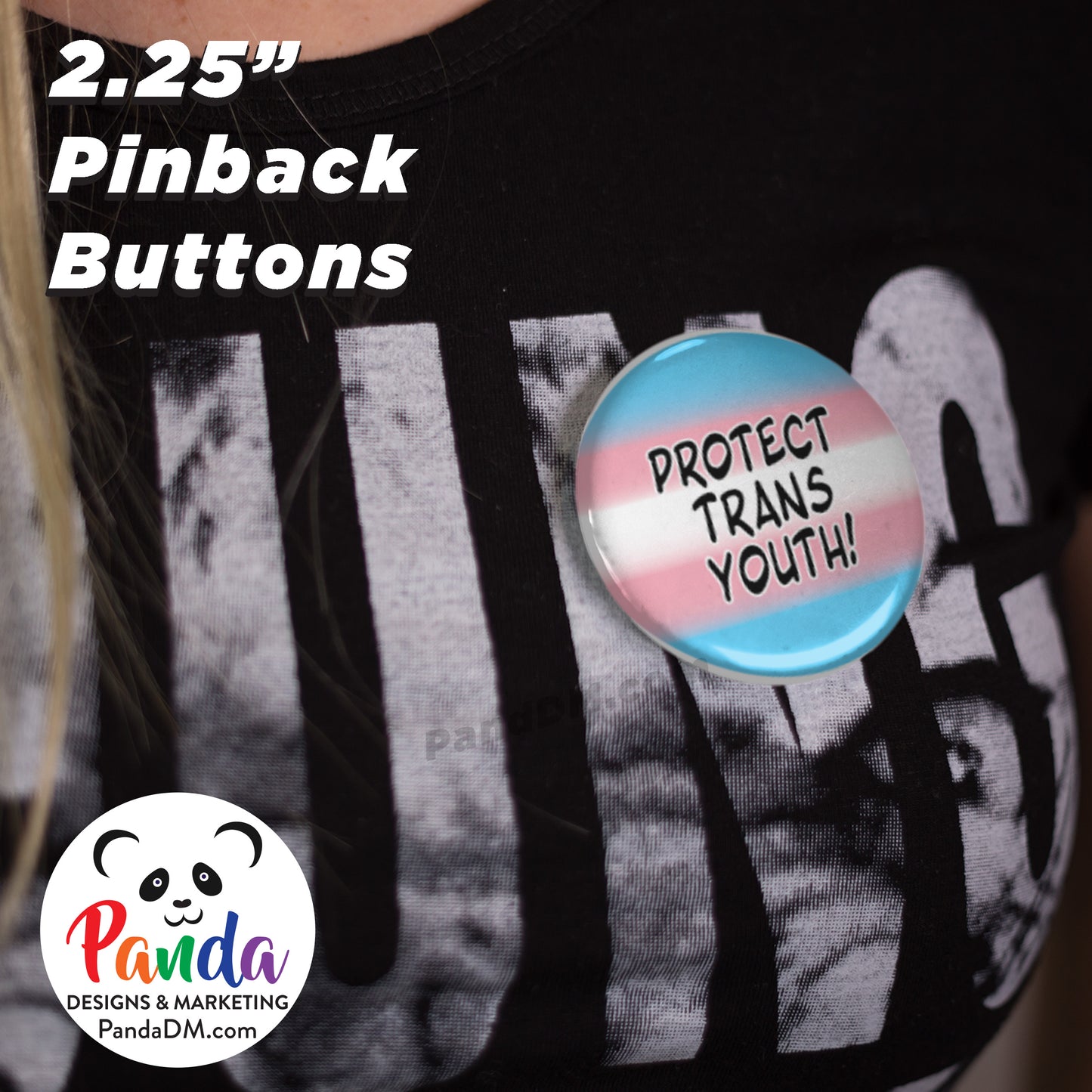 Protect Trans Youth Pin Button