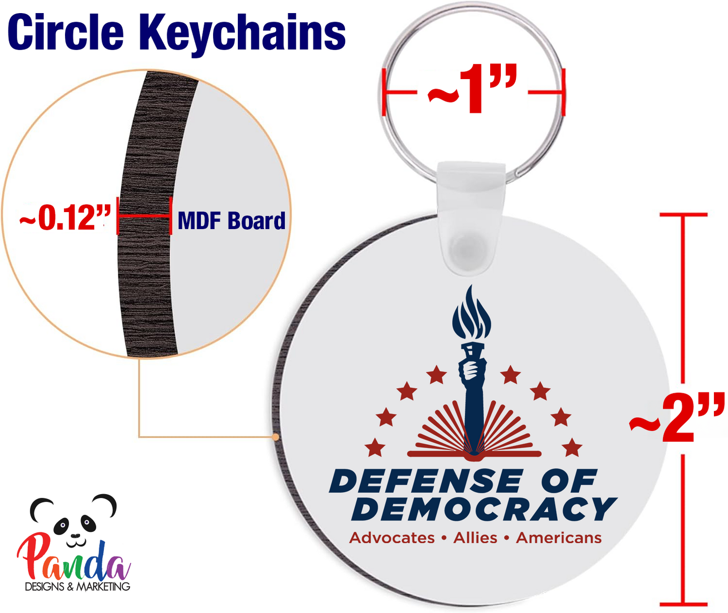 Keychains - Defense of Democracy