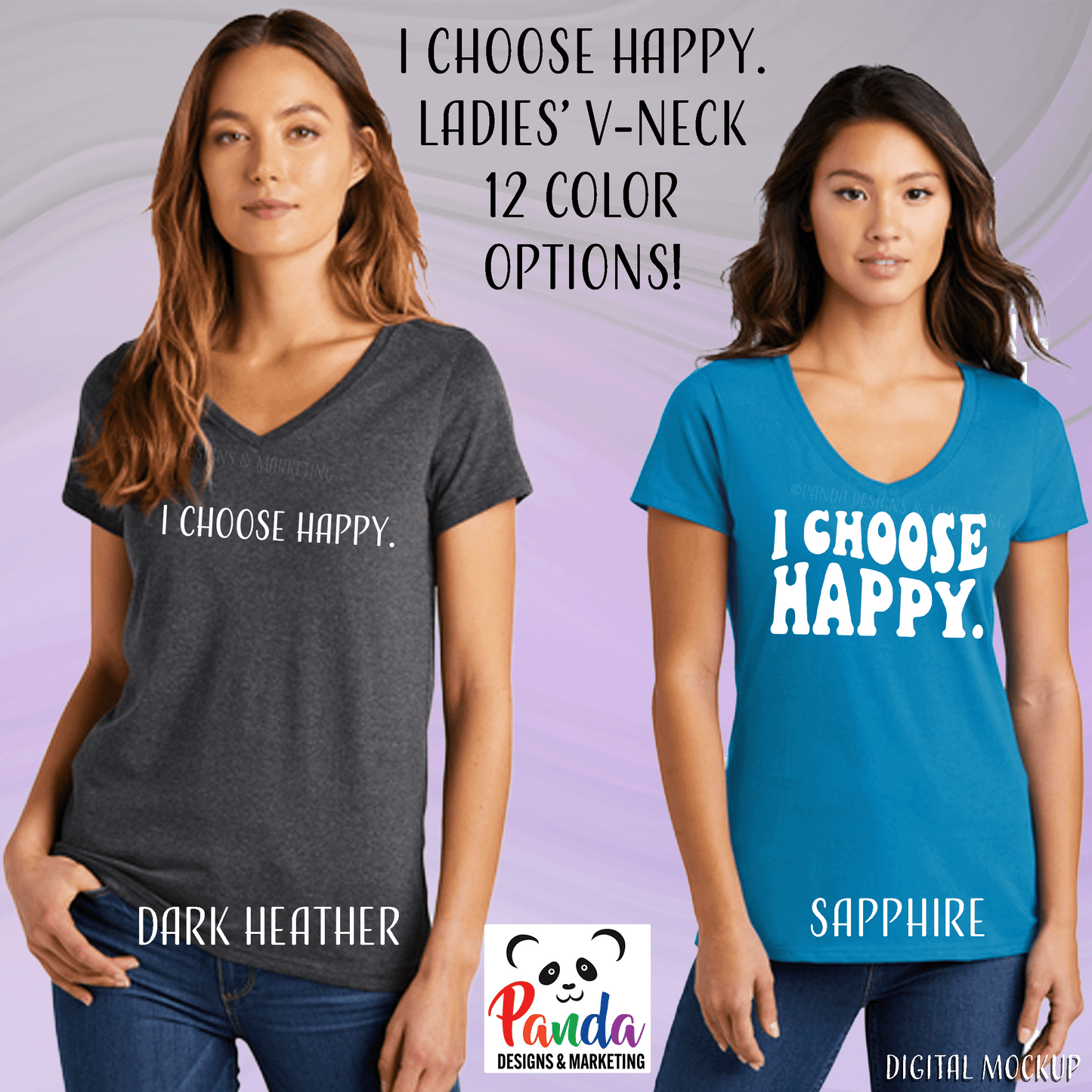 I Choose Happy. Short Sleeve T-shirt