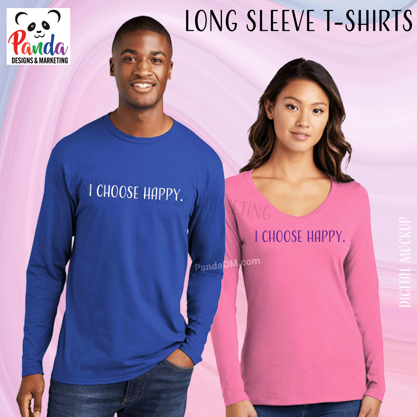 I Choose Happy. Long Sleeve T-shirt