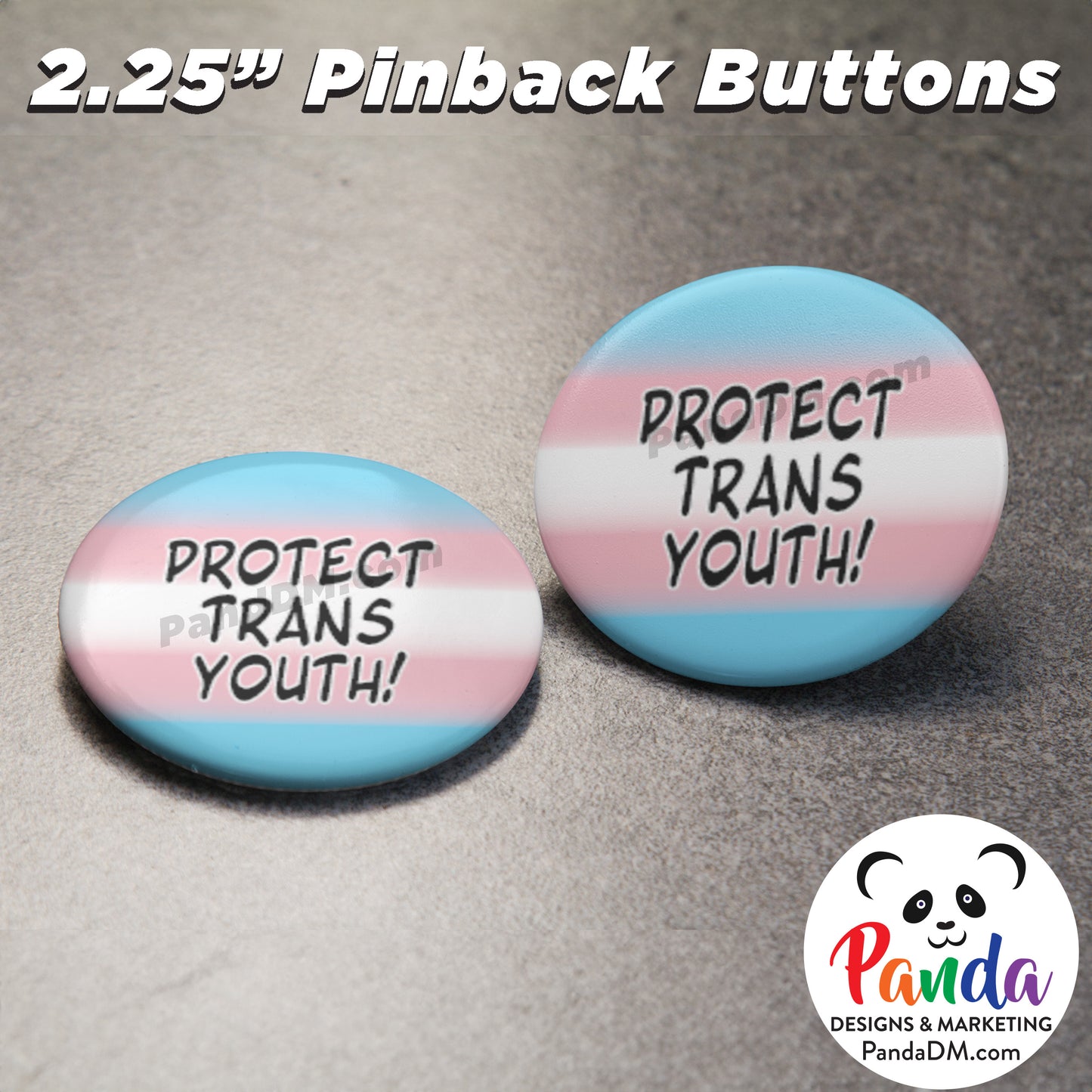 Protect Trans Youth Pin Button