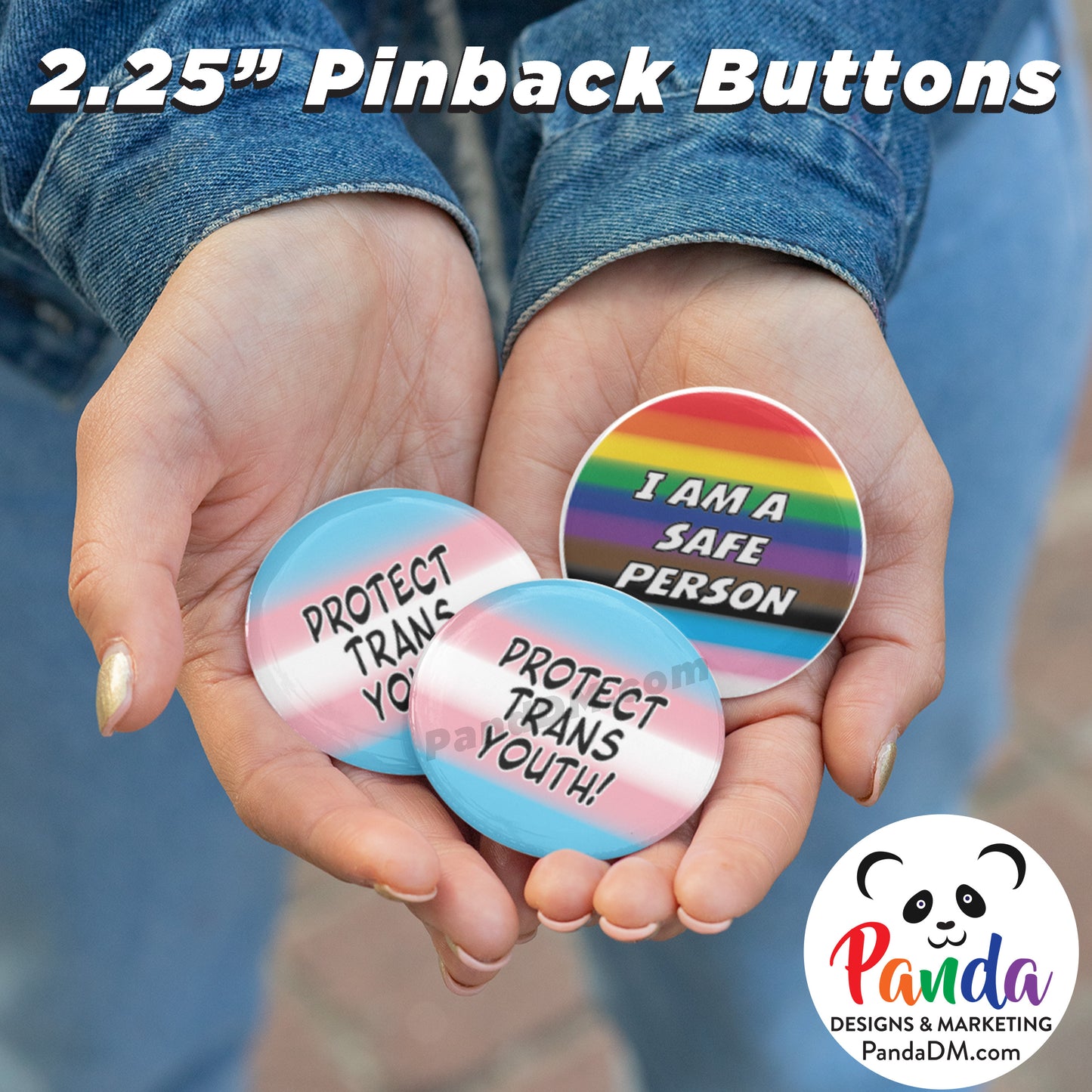 Protect Trans Youth Pin Button