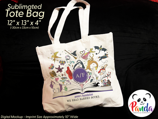 Premium Bags - Annie's Foundation Magical Banned Books Sublimated Drawstring and Tote
