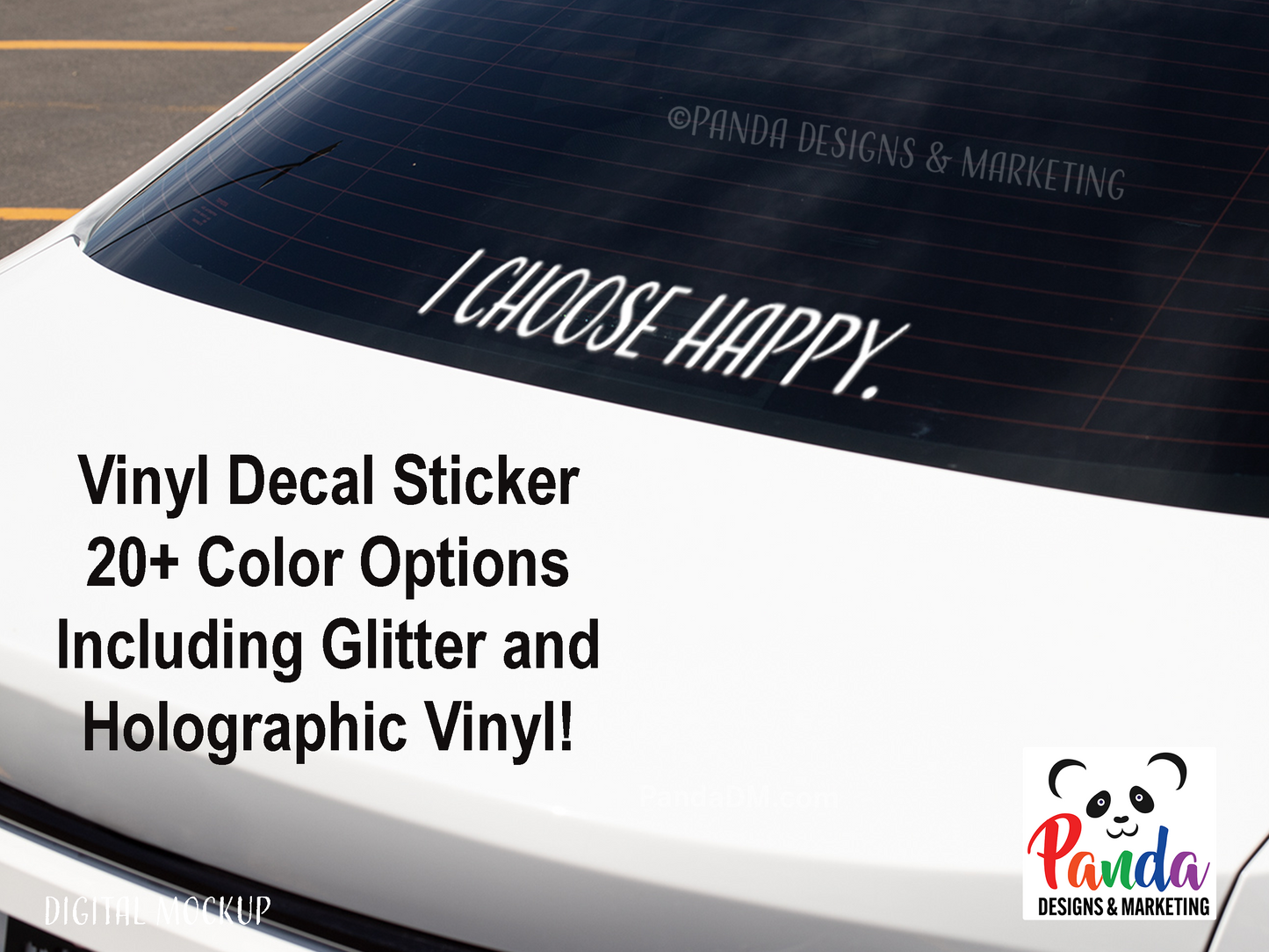 I Choose Happy. Vinyl Decal sticker