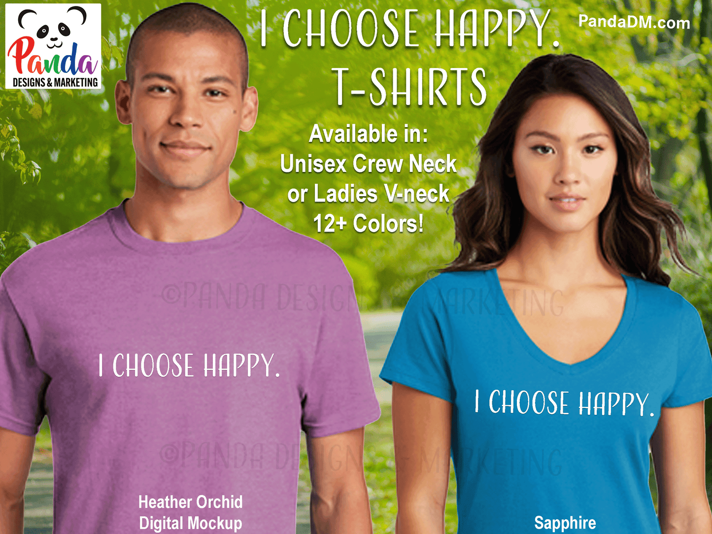 I Choose Happy. Short Sleeve T-shirt
