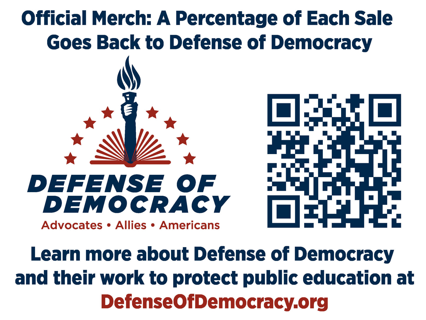 Tote Bag Defense of Democracy
