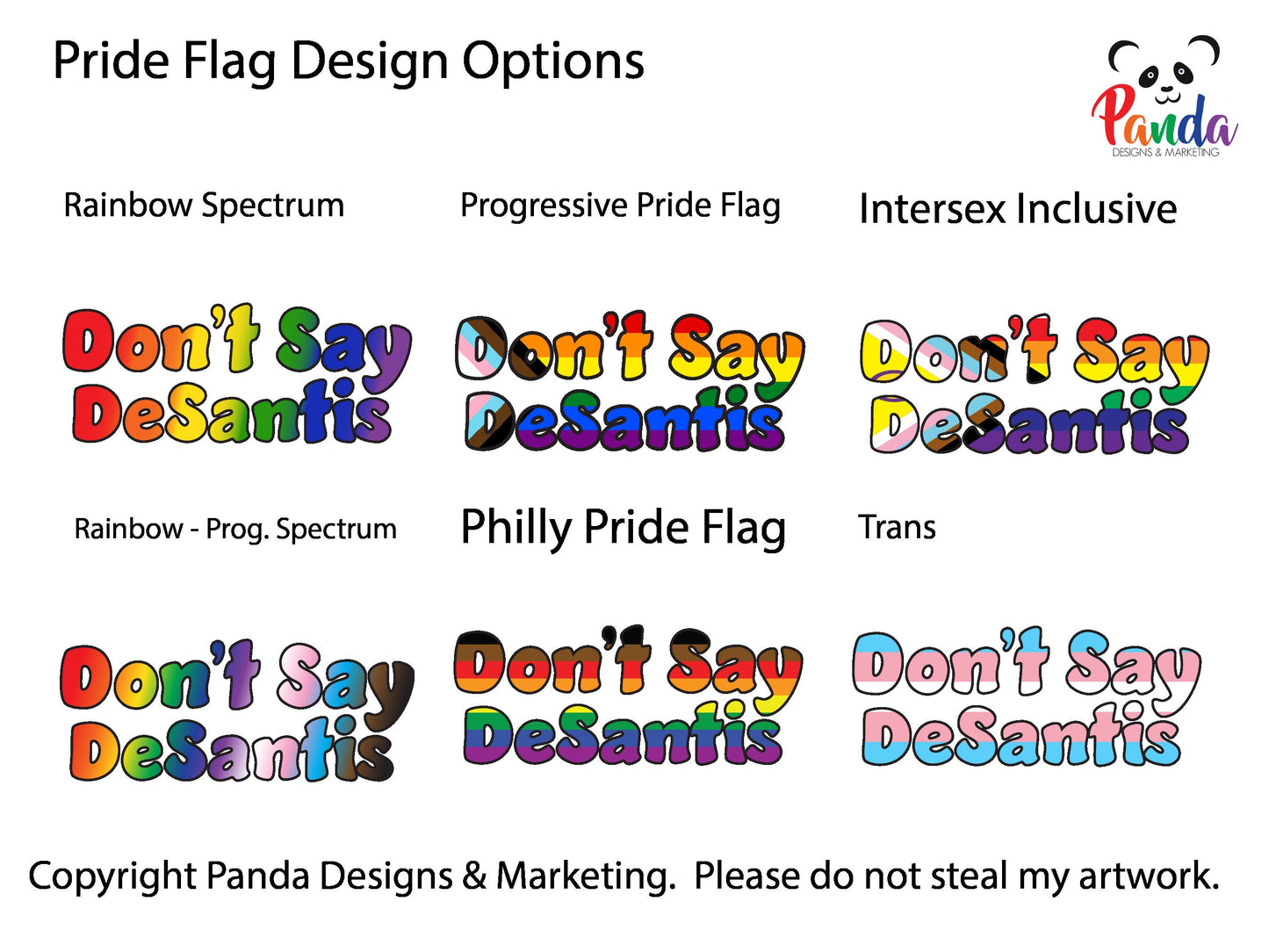 Don't Say Desantis Tote Bag - Available in 24 Pride Flag Options