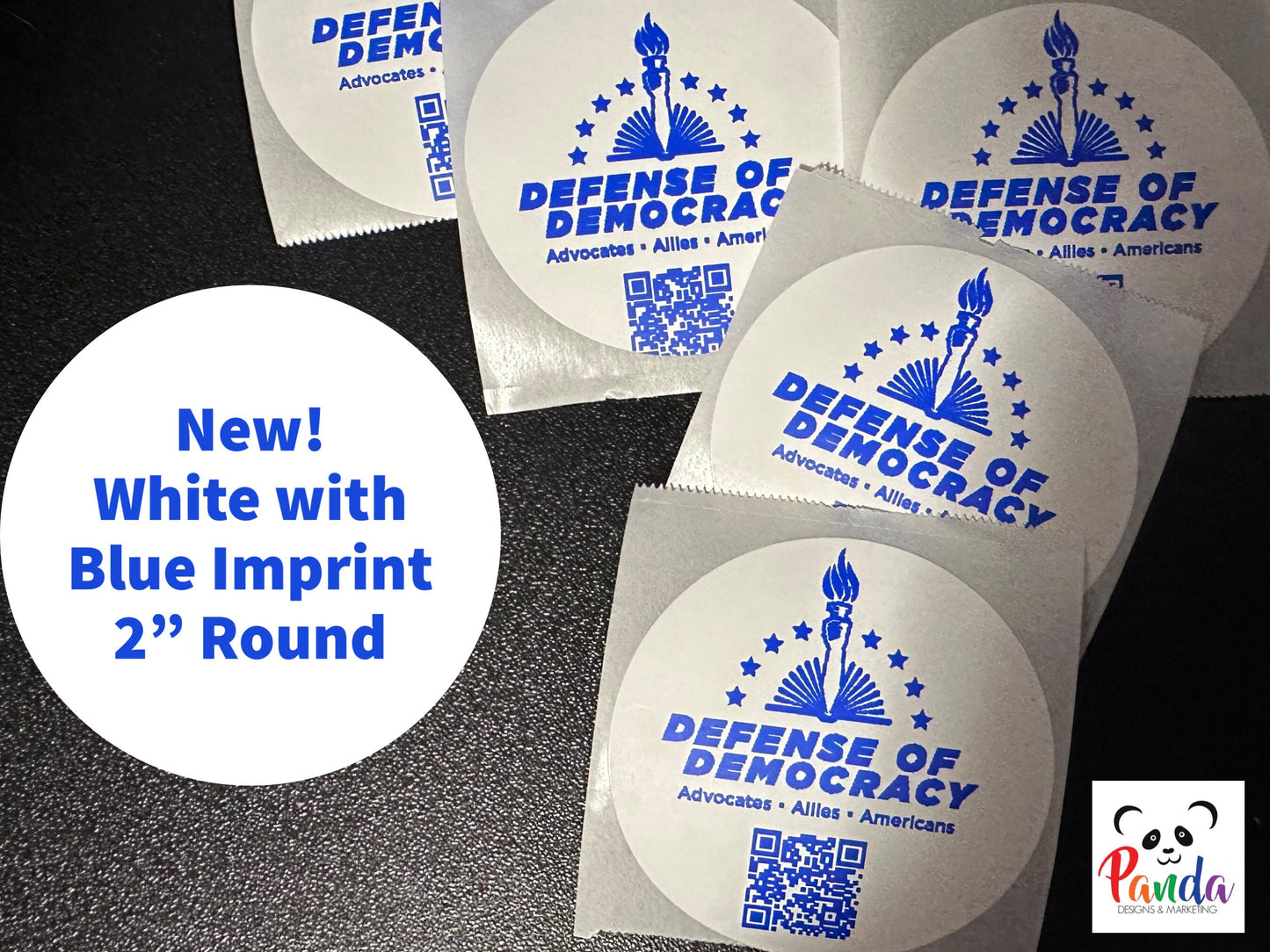 Bulk Thermal Stickers Defense of Democracy