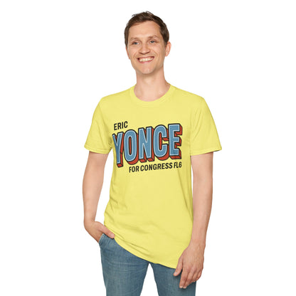 Yonce For Congress Unisex T-Shirt - Front and Back Imprint