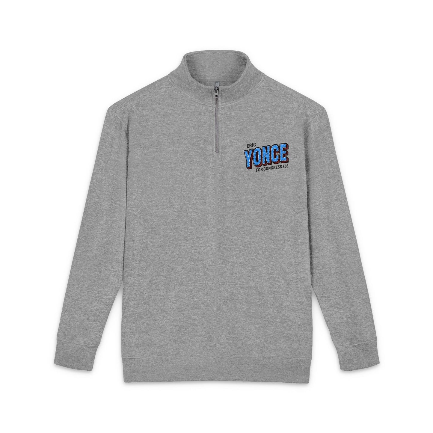 EmbroideredQuarter-Zip Fleece Pullover – Yonce for Congress