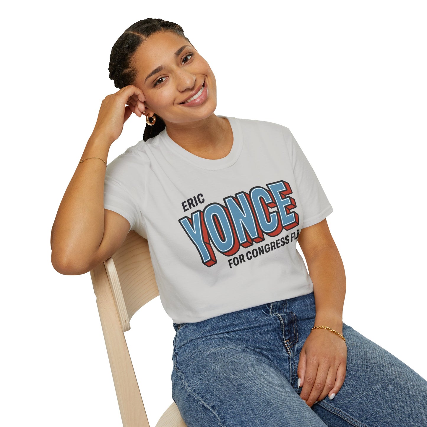 Yonce For Congress Unisex T-Shirt - Front and Back Imprint