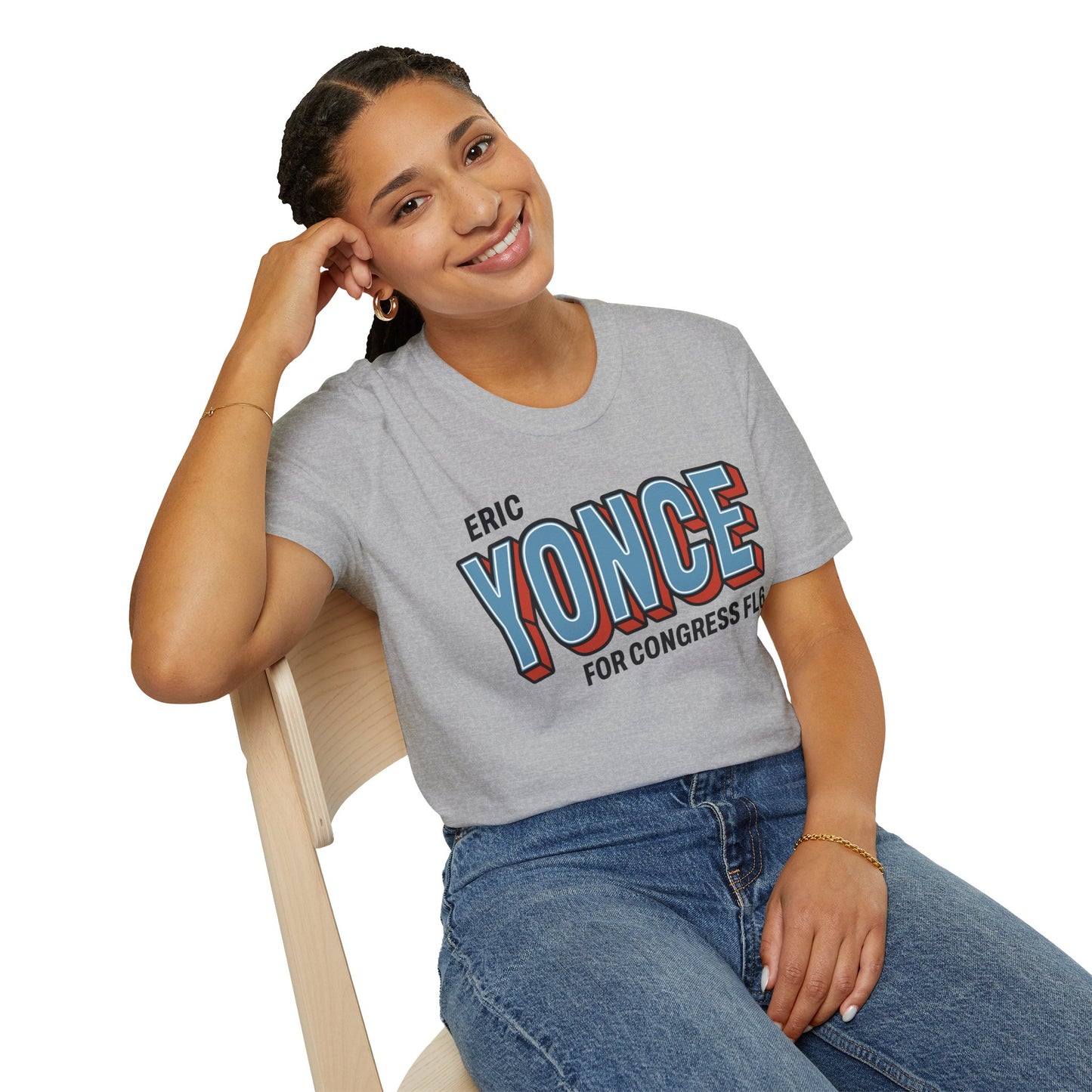 Yonce For Congress Unisex T-Shirt - Front and Back Imprint