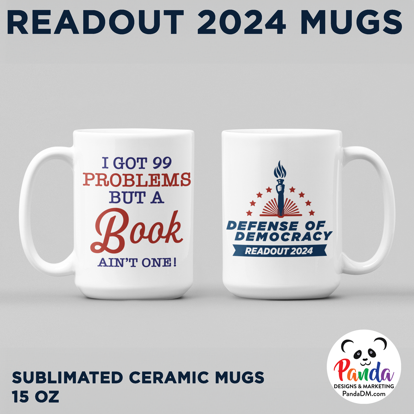 Ceramic Mugs - ReadOut 2024 - 11 or 15 oz