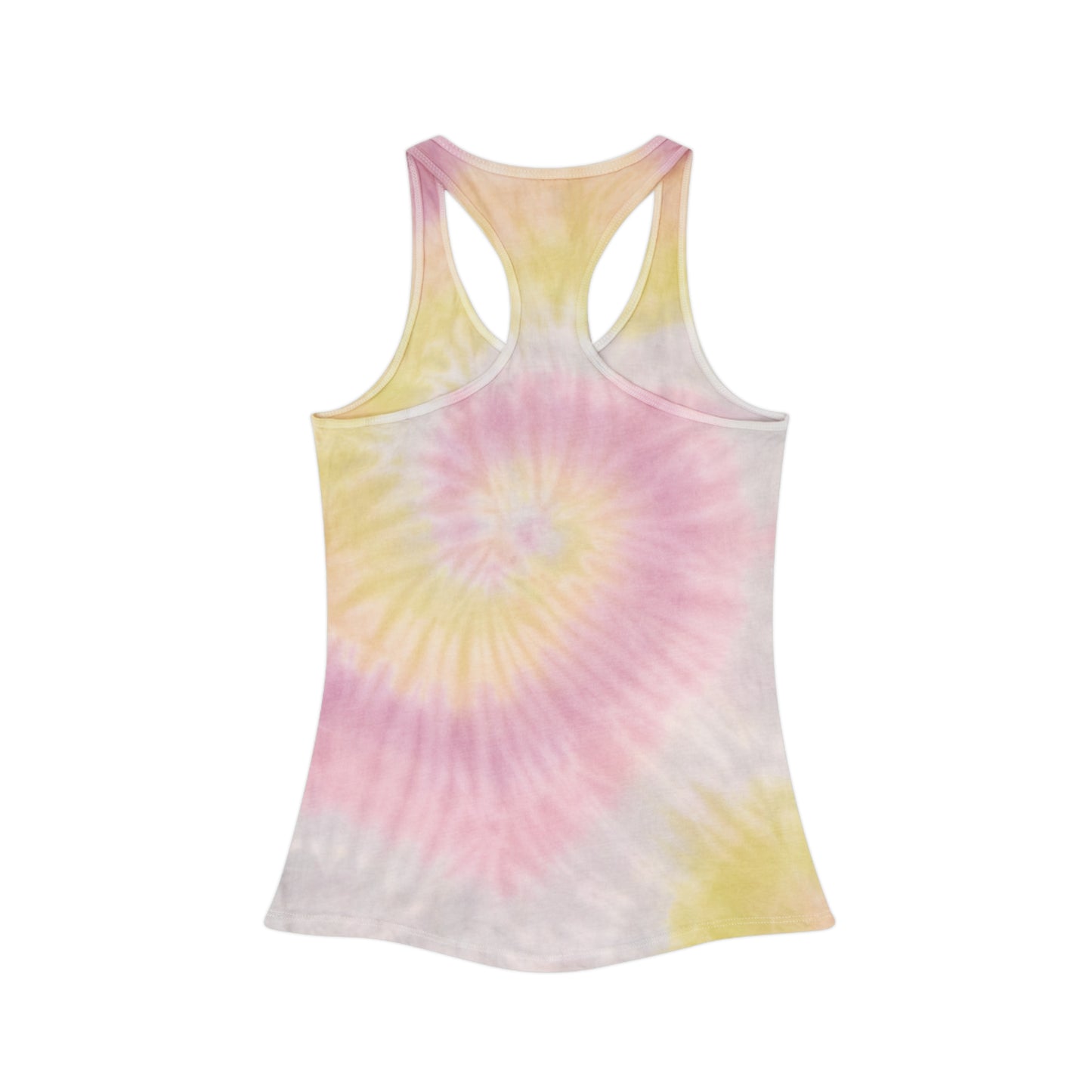 I Choose Happy Tie-Dye Ladies Racerback Tank