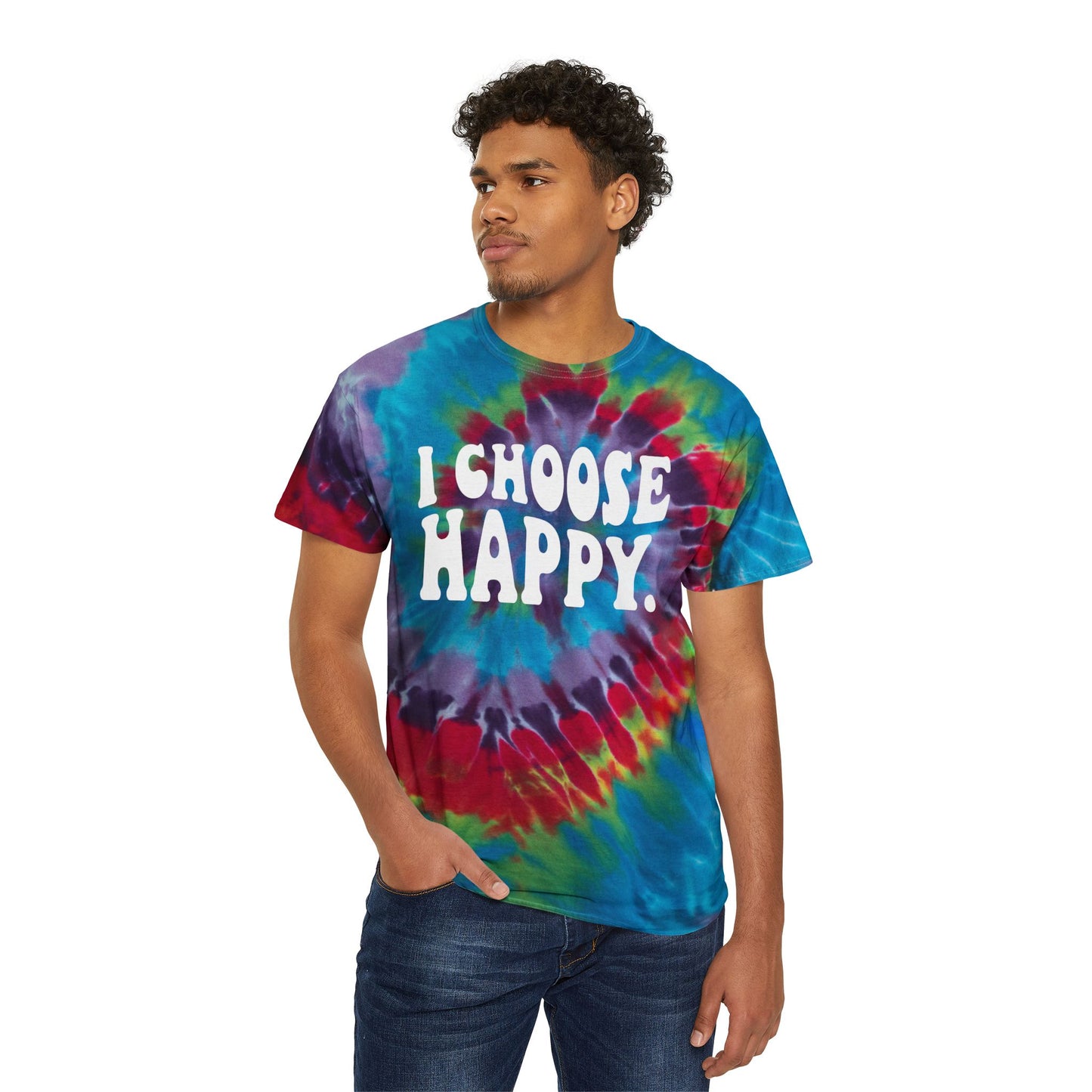 I Choose Happy Tie-Dye Tees