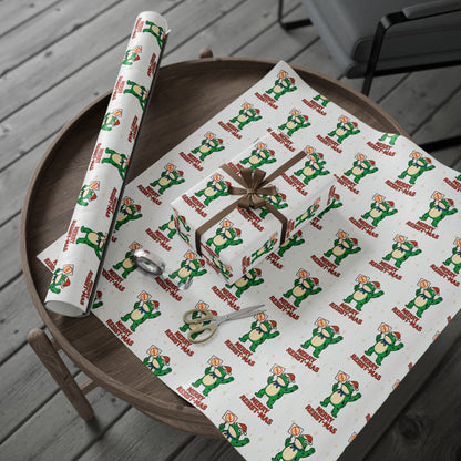 Wrapping Paper — Merry Resist-mas Frog Holiday Gift Wrap
