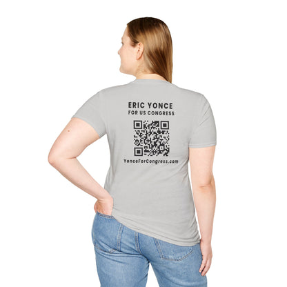Yonce For Congress Unisex T-Shirt - Front and Back Imprint