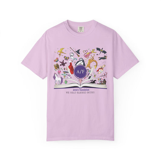 Comfort Colors T-shirt - Magical Banned Books Soft Heavy Cotton - Annie's Foundation