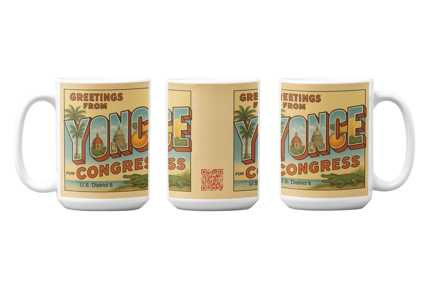 Greetings From Yonce for Congress 15oz Coffee Mug