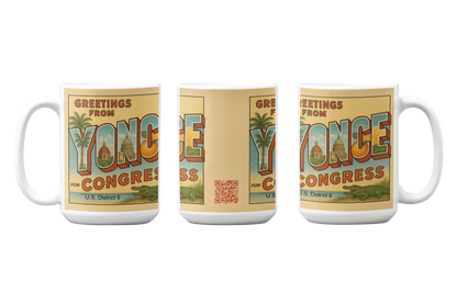 Greetings From Yonce for Congress 15oz Coffee Mug