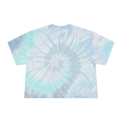 I Choose Happy Tie-Dye Ladies Crop Tee