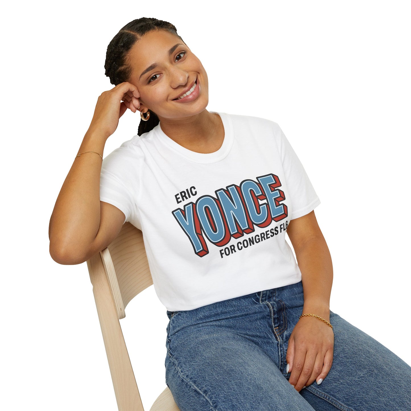 Yonce For Congress Unisex T-Shirt - Front and Back Imprint