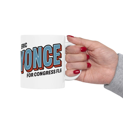 Yonce for Congress White Ceramic Mugs (11oz, 15oz)