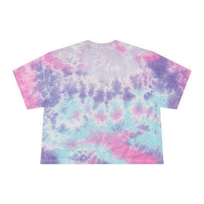 I Choose Happy Tie-Dye Ladies Crop Tee