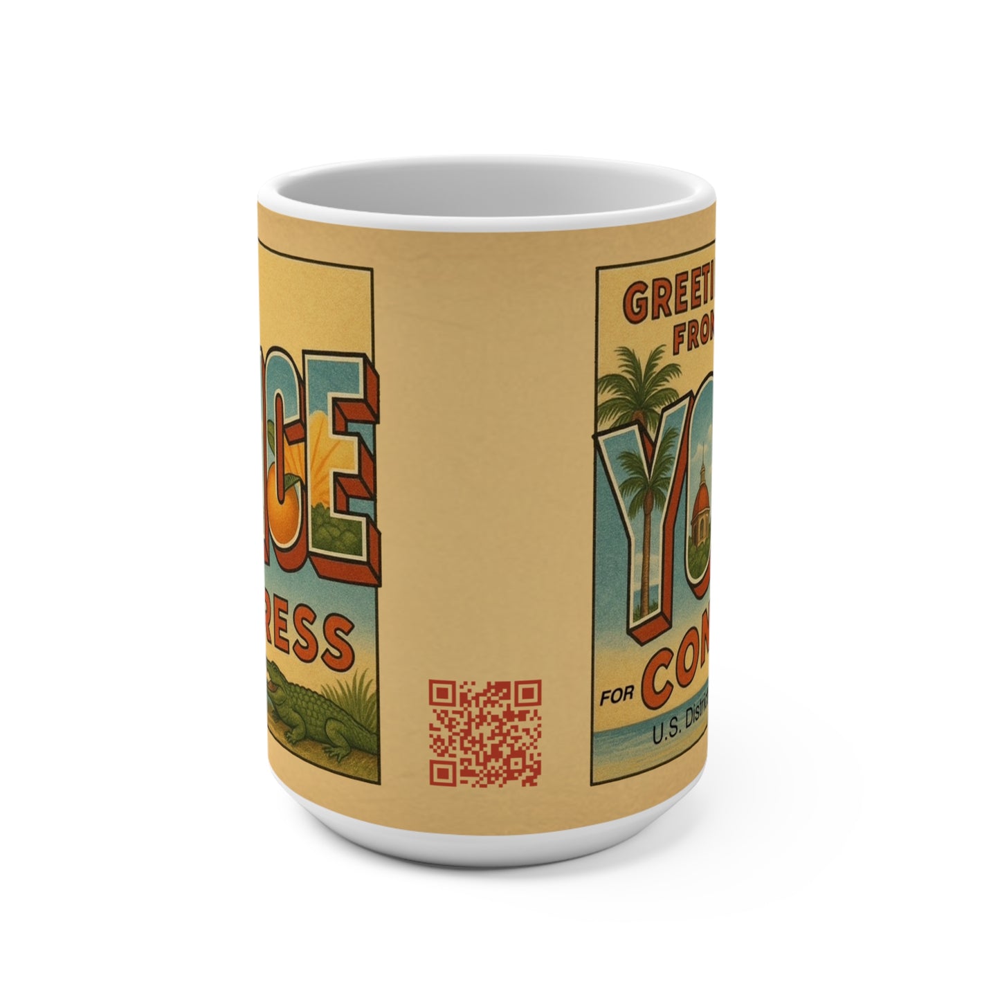 Greetings From Yonce for Congress 15oz Coffee Mug