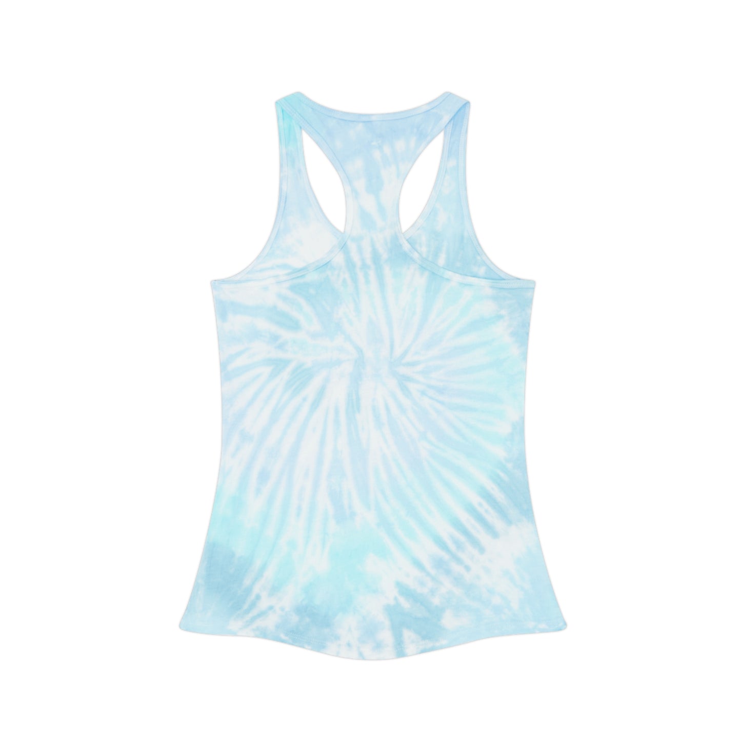 I Choose Happy Tie-Dye Ladies Racerback Tank