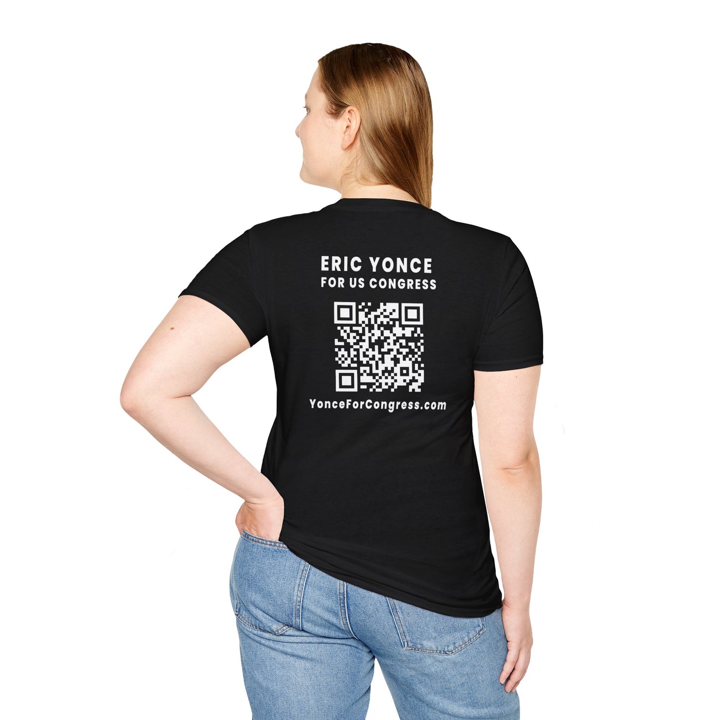 Yonce For Congress Unisex T-Shirt - Front and Back Imprint