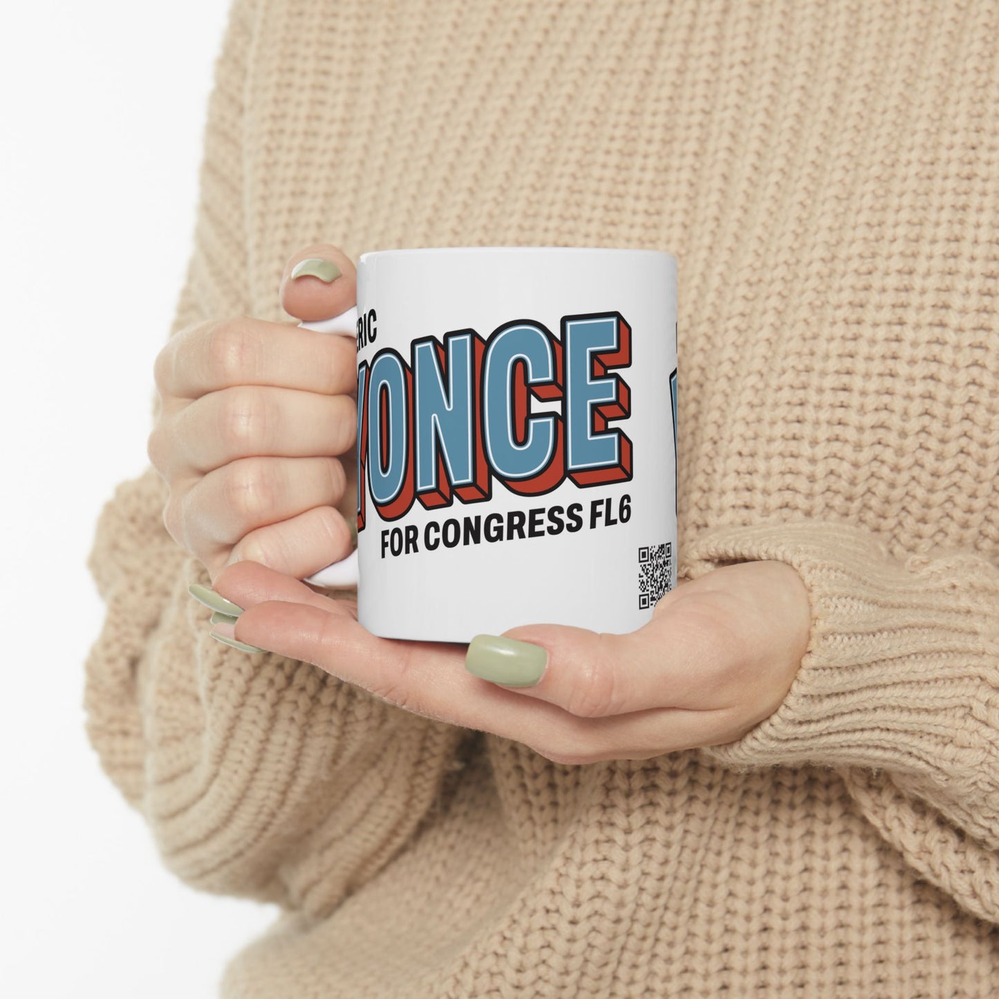 Yonce for Congress White Ceramic Mugs (11oz, 15oz)