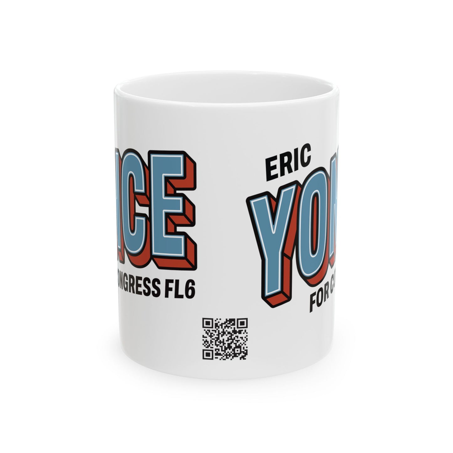 Yonce for Congress White Ceramic Mugs (11oz, 15oz)