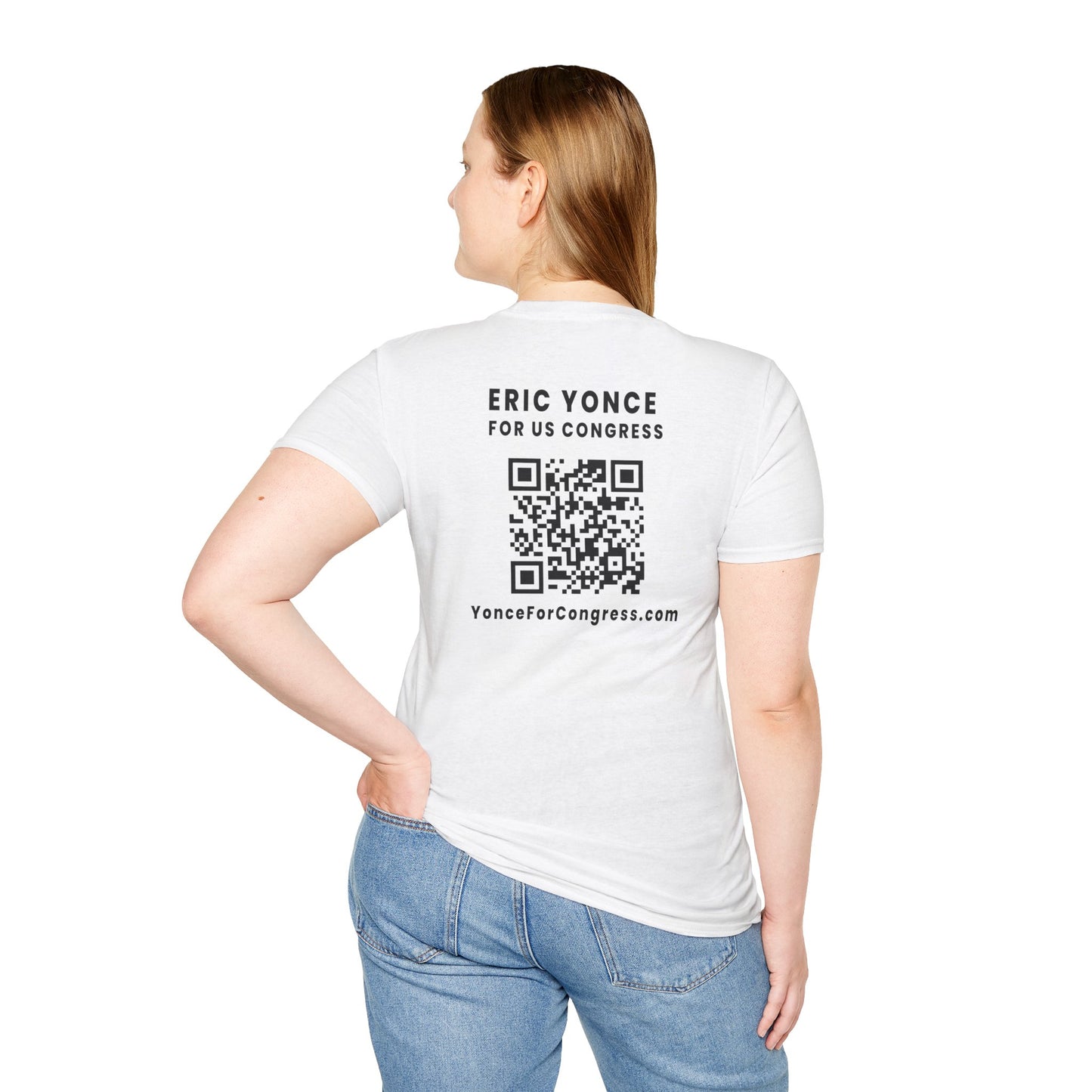 Yonce For Congress Unisex T-Shirt - Front and Back Imprint