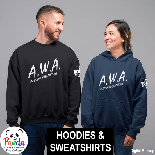 AWA: Activism with Attitude Sweatshirts and Hoodies