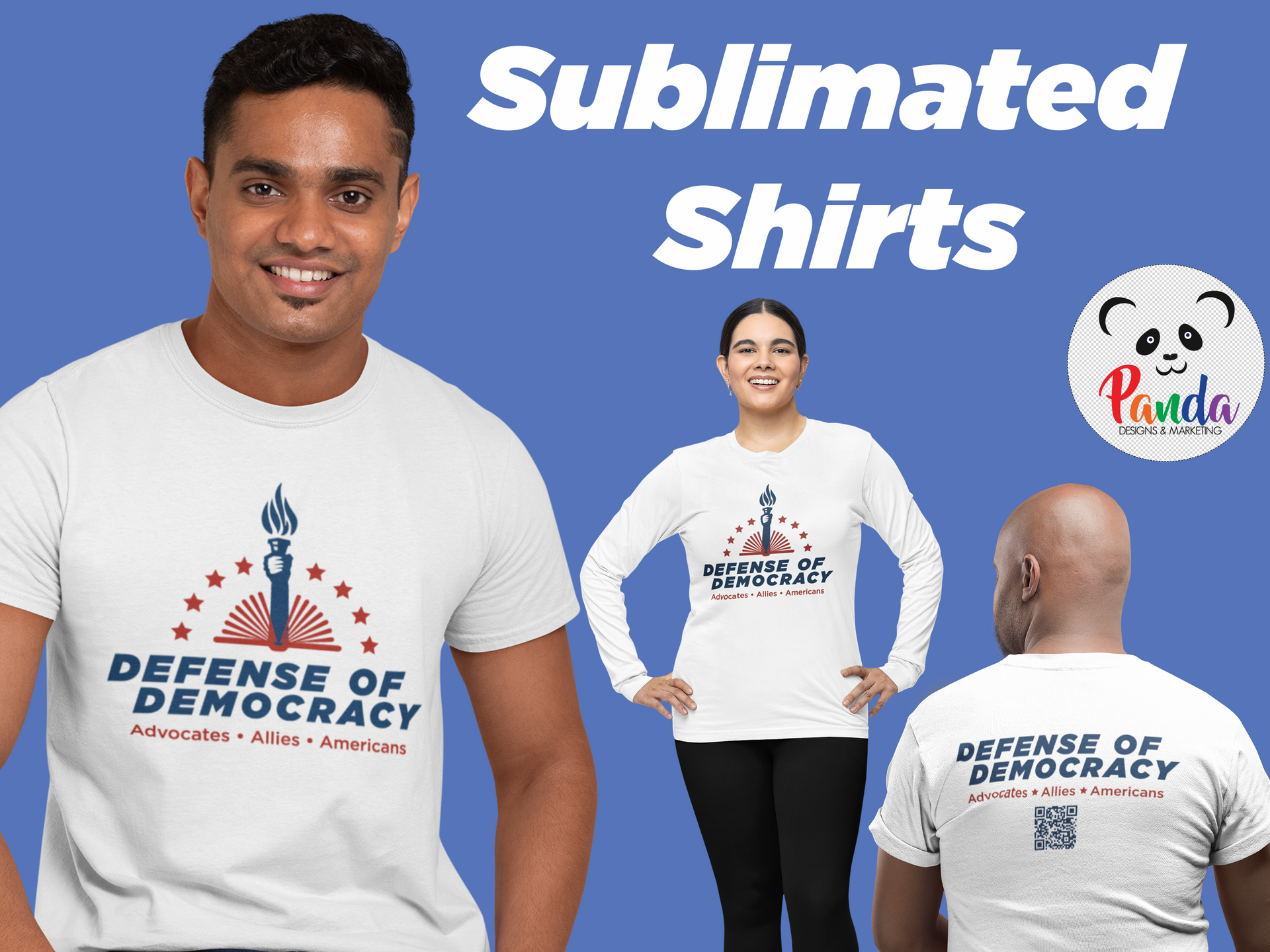 Sublimated T-shirts Defense of Democracy T-shirt - Short or