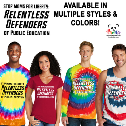 Rainbow Swirl Relentless Defenders Tie Dyed T-shirts (SMFL)