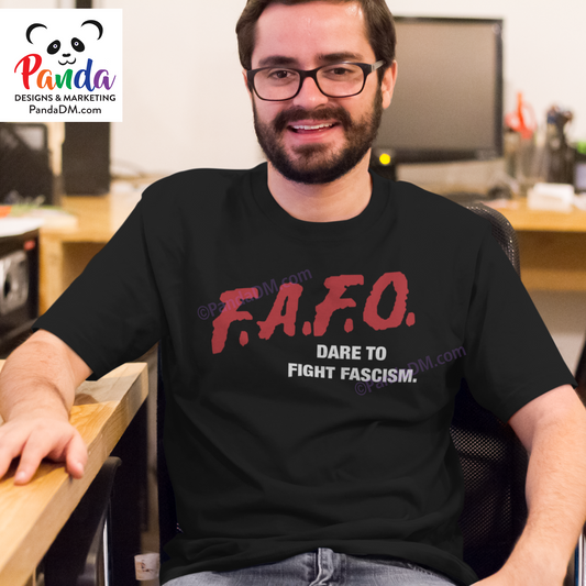 FAFO DARE Parody T-Shirt – Dare to Fight Fascism! | 90s-Inspired Protest Shirts (Unisex and Ladies, Short & Longsleeve)